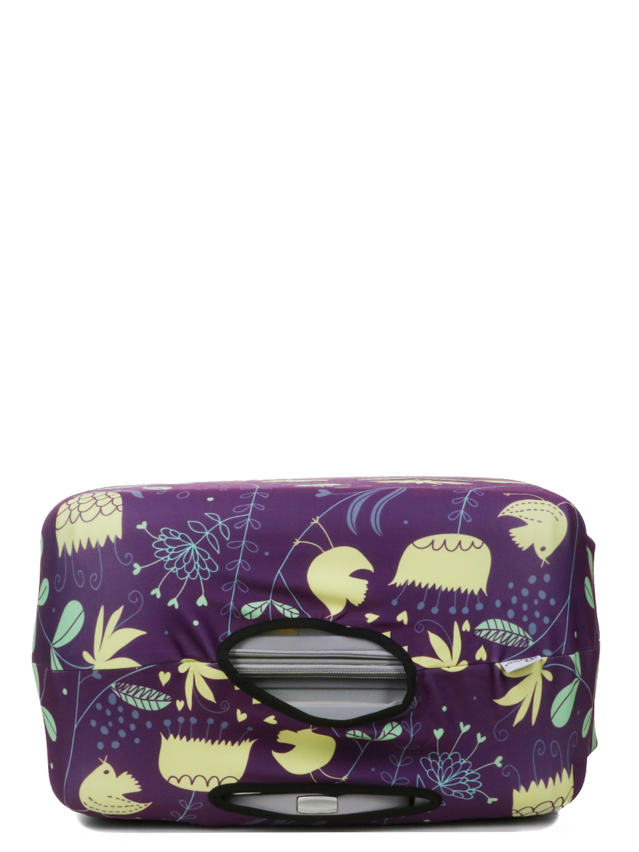 Housse de valise Periea Purple with Yellow Birds L