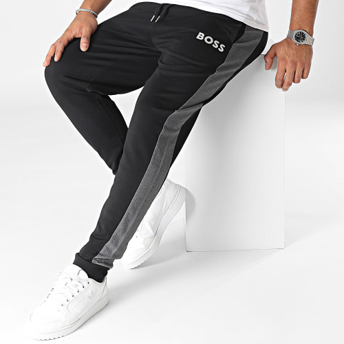 Pantalon Jogging A Bandes 50503052 Noir Argenté