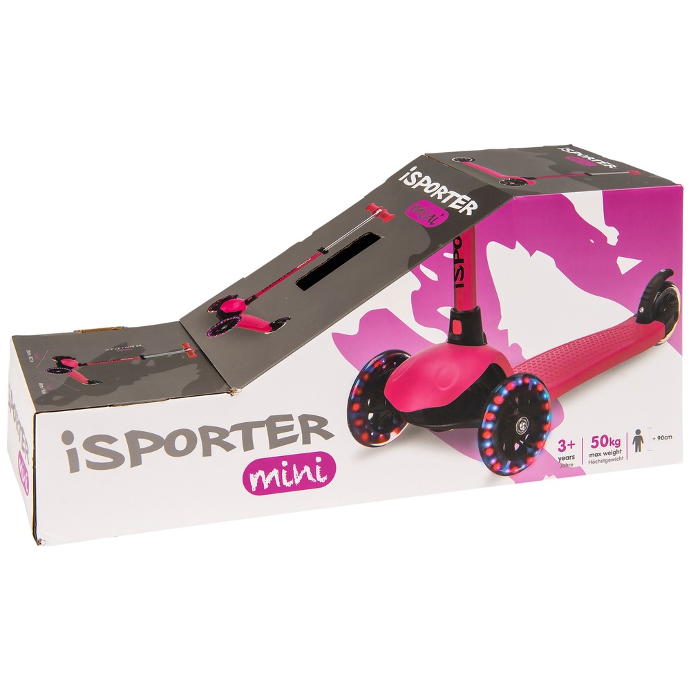 iSporter Mini LED Metallic Pink Scooter