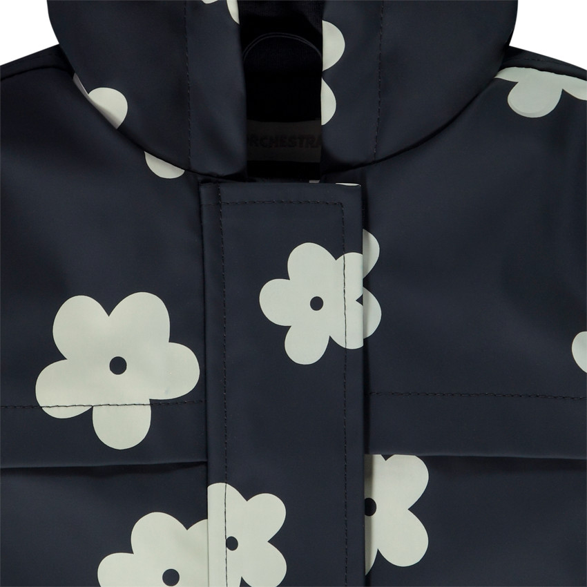 Parka gomme rembourrée imprimé fleurs pour fille