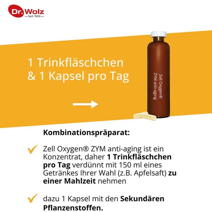 Zell Oxygen Zym Anti Aging 14 Tage Kombipackung, 1 P