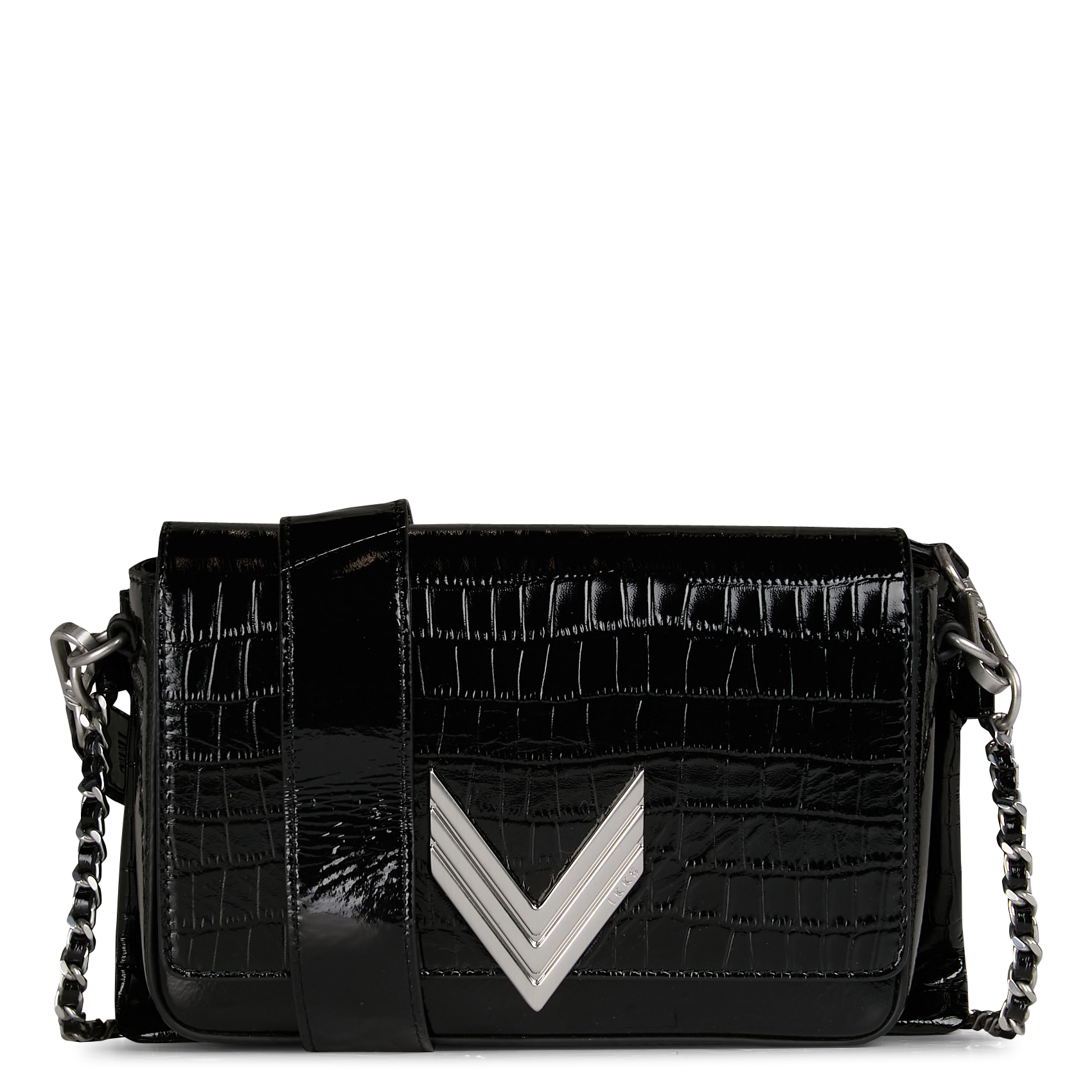 111 - Sac bandoulière en cuir | Noir