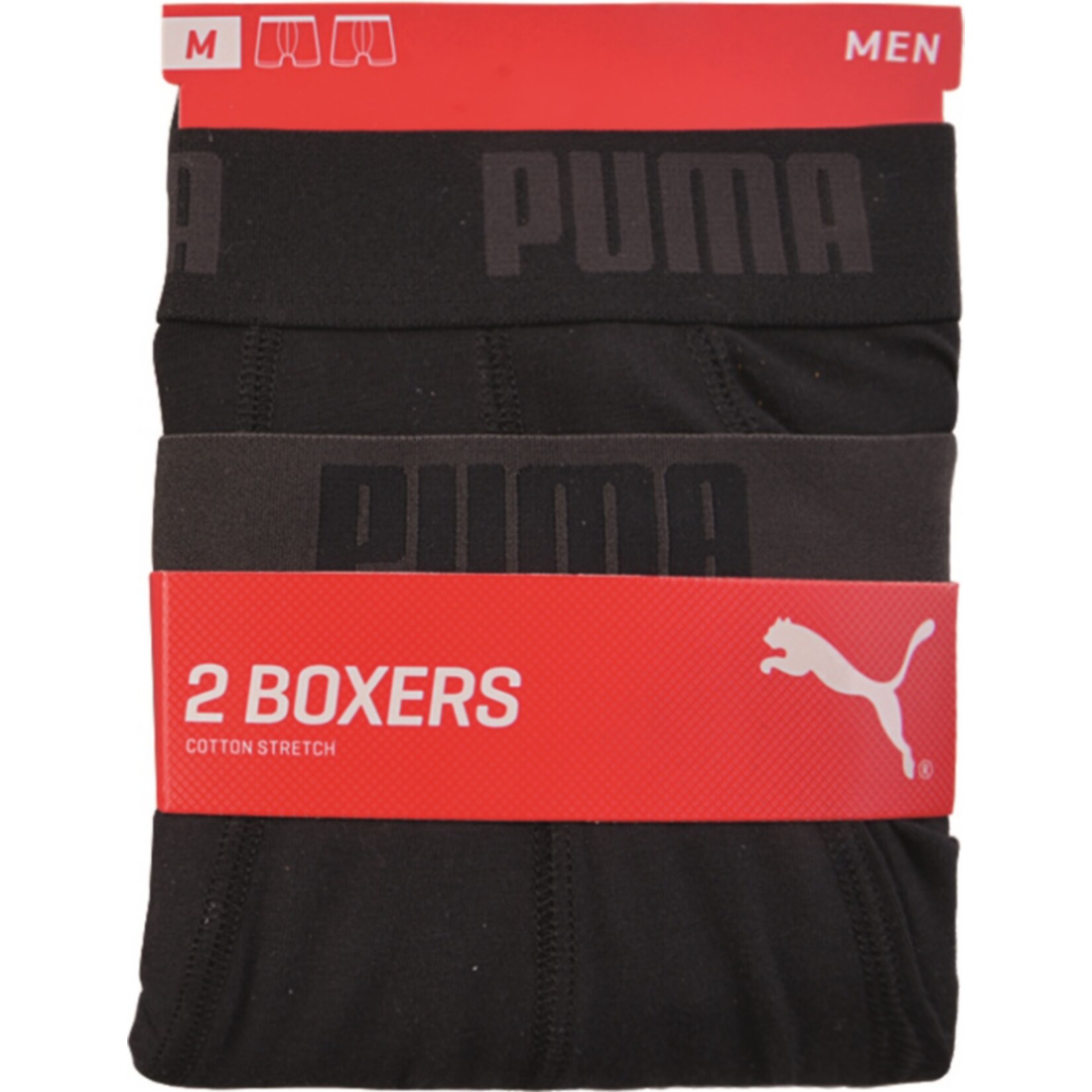 Puma Herren Retroshorts, 2er Pack, schwarz, Gr. M
