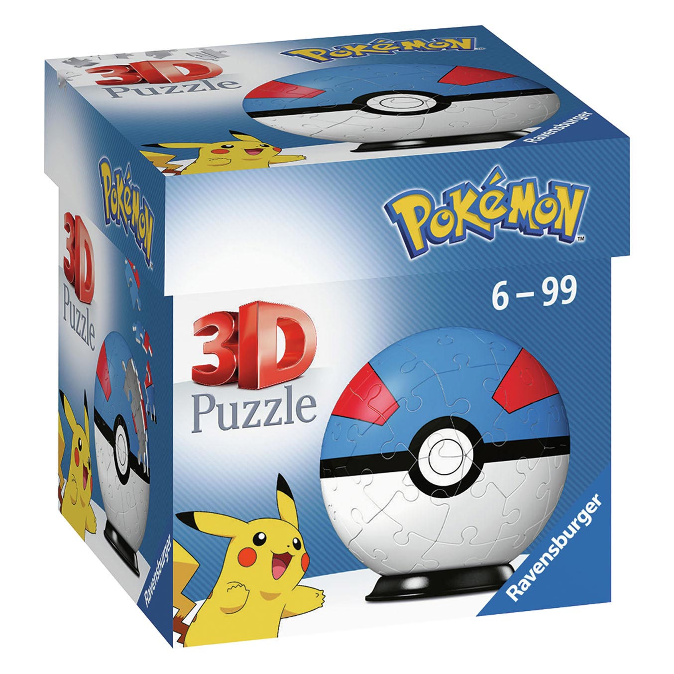 Pokémon Great Ball 3D Puzzel, 54st.