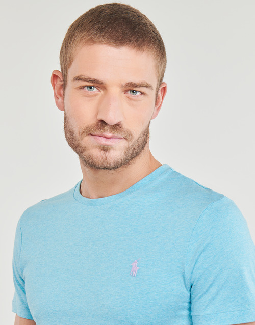 Polo Ralph Lauren - T-SHIRT AJUSTE EN COTON Azul / Turquesa / Nueva / Heather