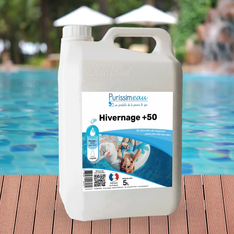 PURISSIMEAU - Produit d'entretien hivernage piscine & Spa 50   - 5L