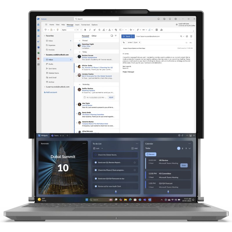Lenovo ThinkBook Plus G6 Rollable Copilot+ PC Intel Core Ultra 7 258V Ordinateur portable 42,4 cm (16.7