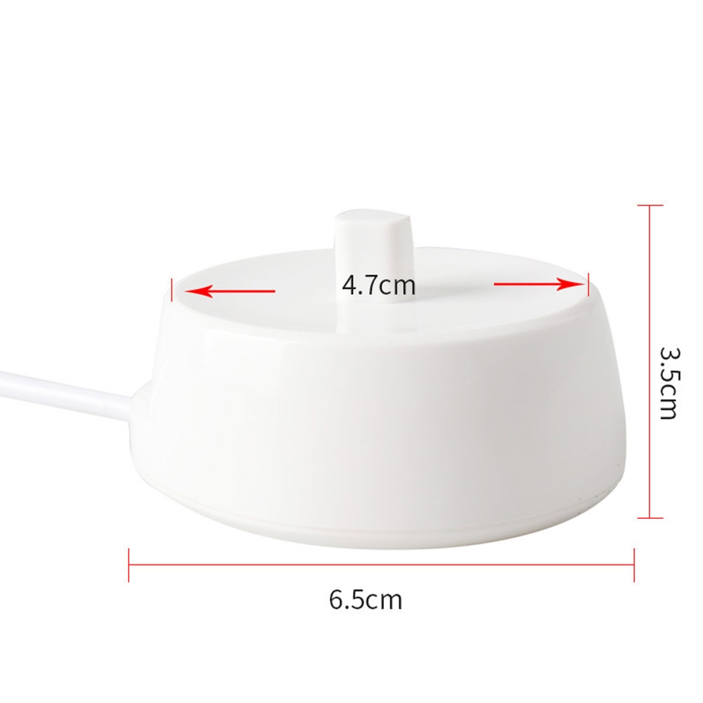 Induktive Ladestation für Elektrische Zahnbürsten mit EU Stecker 3.7V / 40mA (Oral-B / Braun) - Weiss