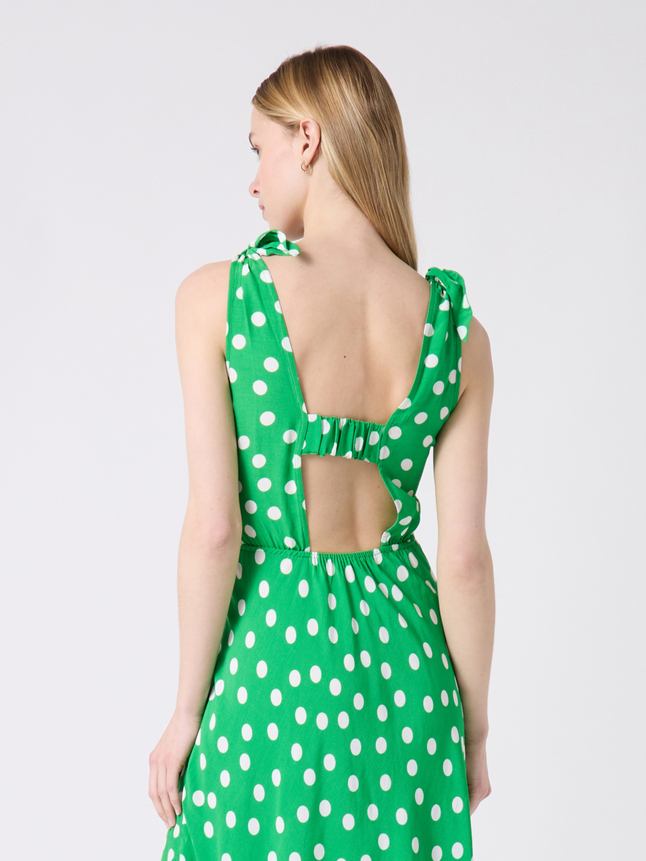 Robe midi à bretelles