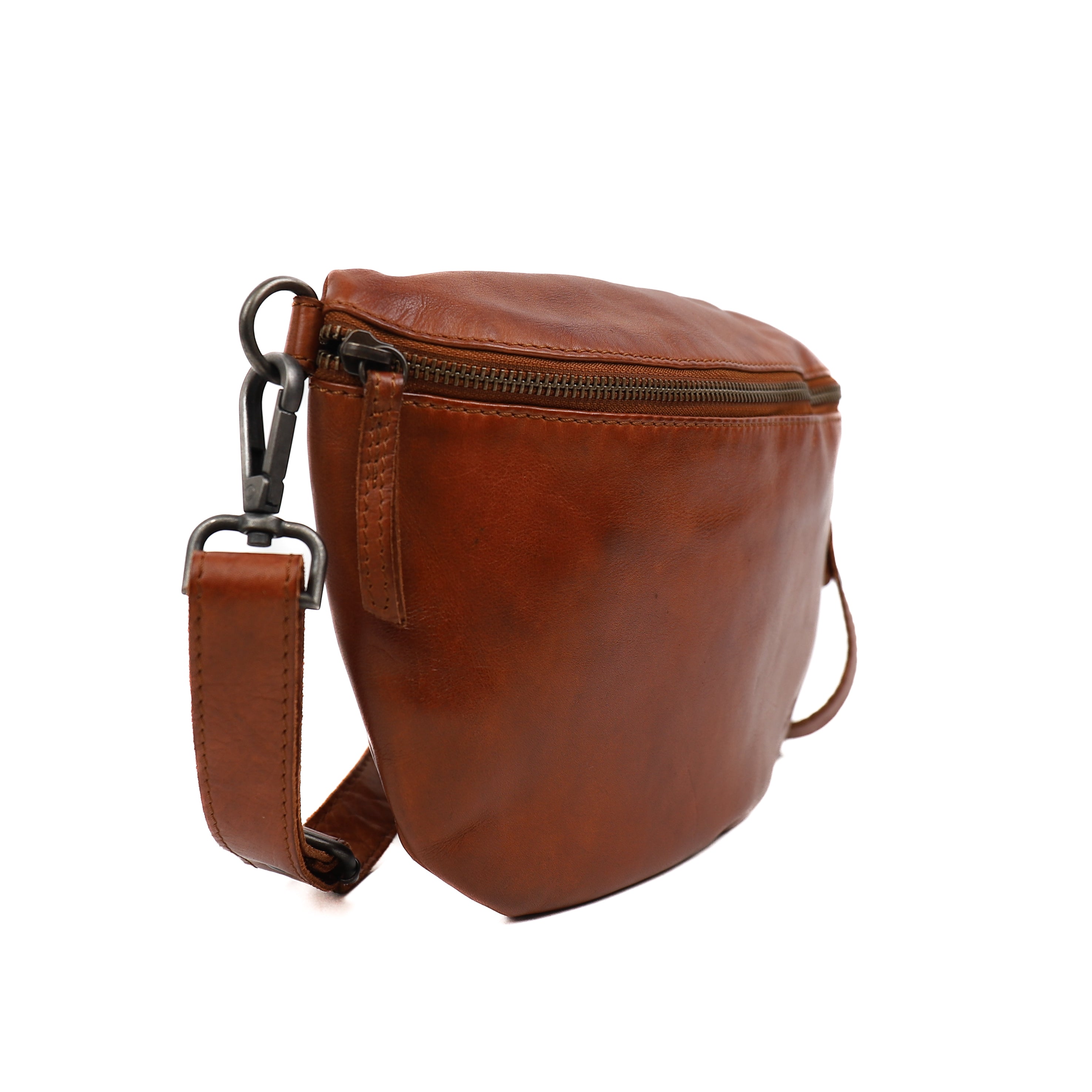 Crossbody/heuptas 'Maiky' cognac Cognac