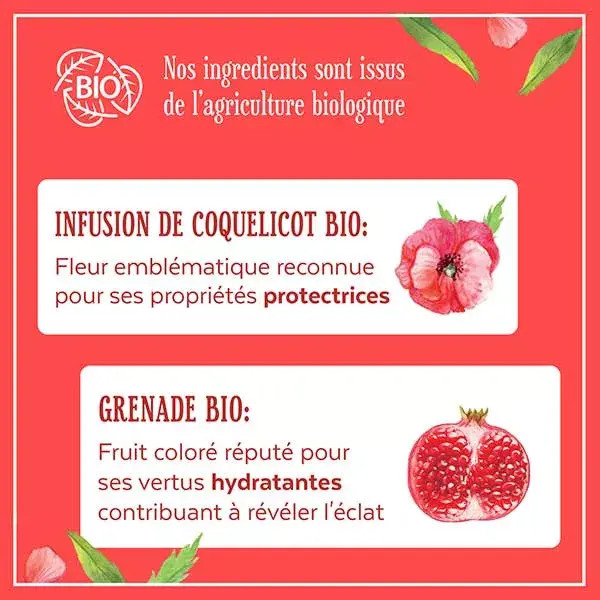 Le Petit Marseillais Shampoo Orgânico de Infusão Colorida de Papoula e Romã 250ml