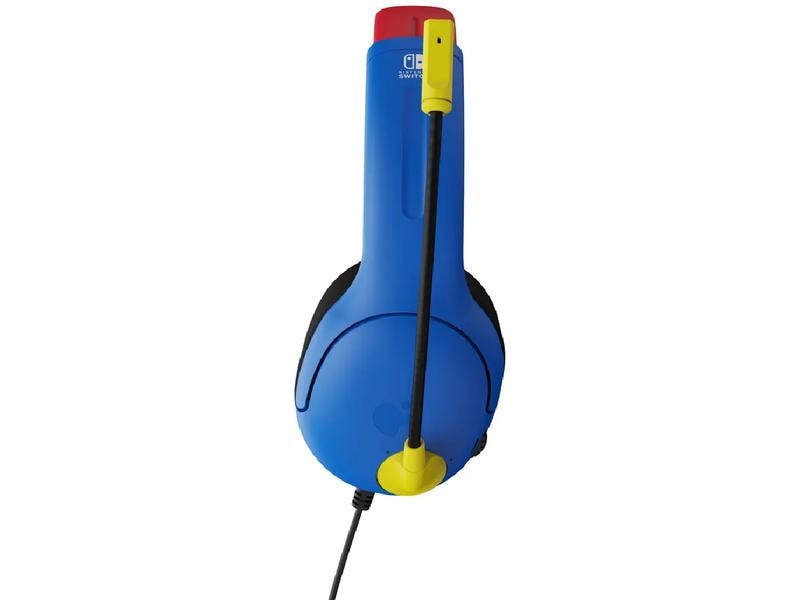 PDP Headset Airlite Mario Blau/Rot Kabelgebundenes Headset für die Nintendo Switch im Super Mario Design