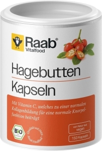 Raab Vitalfood Hagebutten Kapseln, 150 Stück