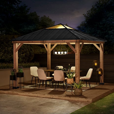 Pavillon Pirin 336 cm x 336 cm - antracit