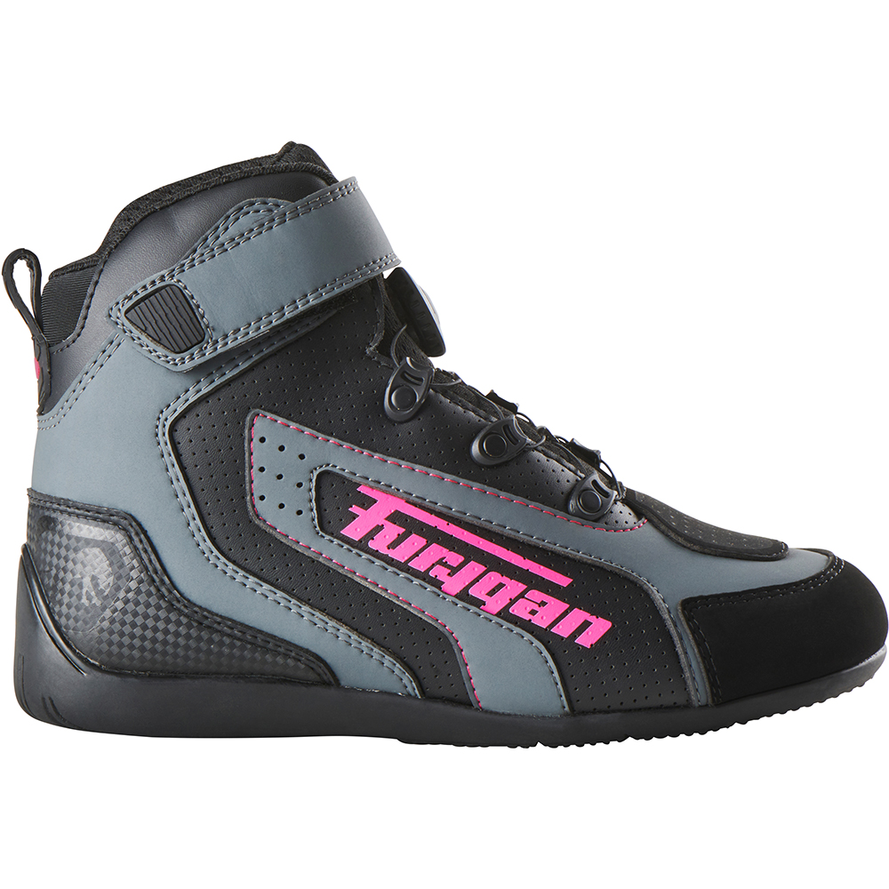 Furygan - Baskets femme V4 Easy D3O® Lady Vented Noir / Gris / Rose