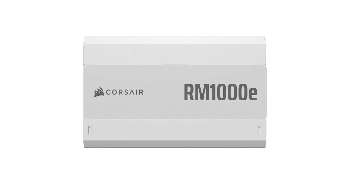 CorsairRM1000e (2025) White modulaire 1000 watt voeding   (Wit, 2x 12V-2x6, 2x PCIe)