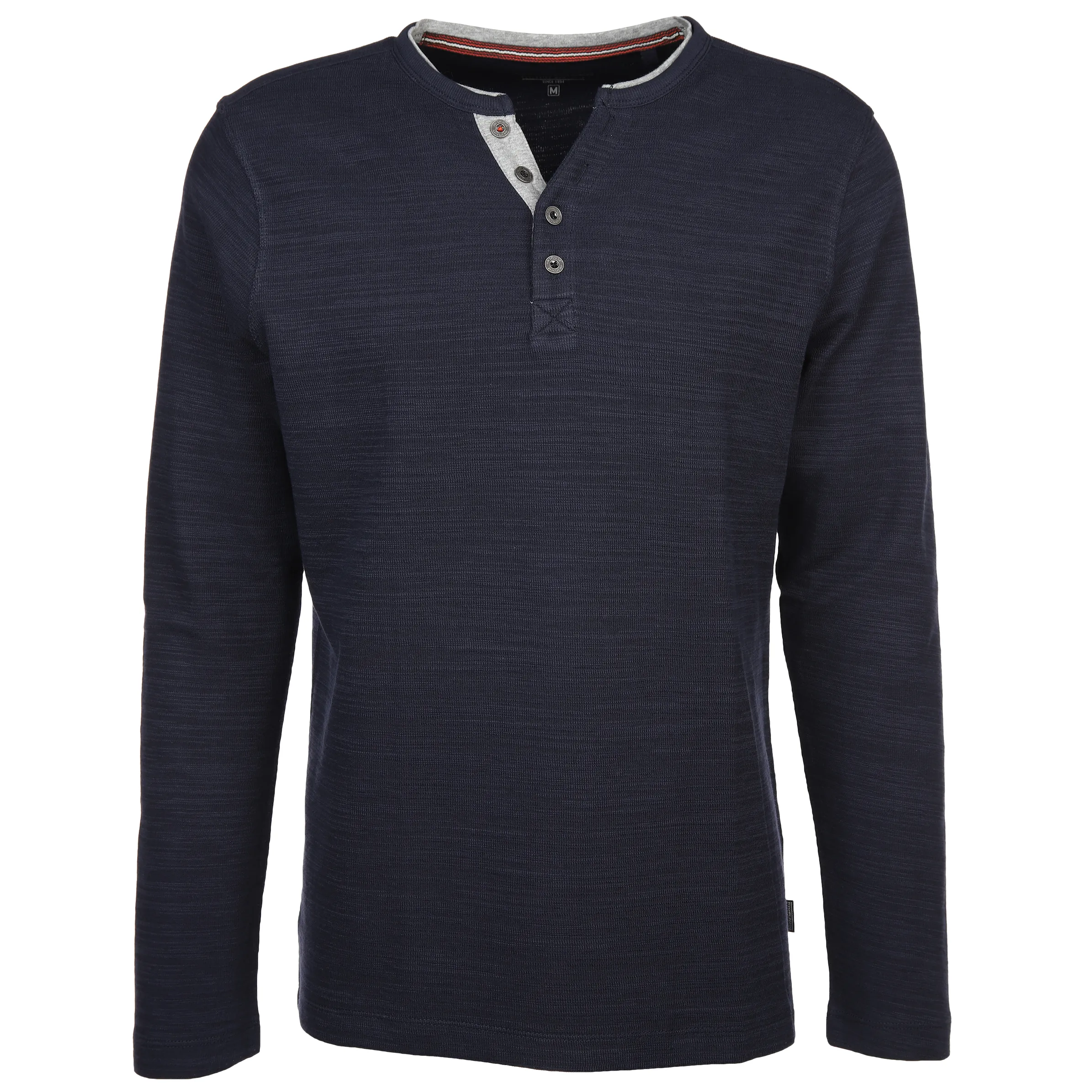 Herren Henley Strickshirt