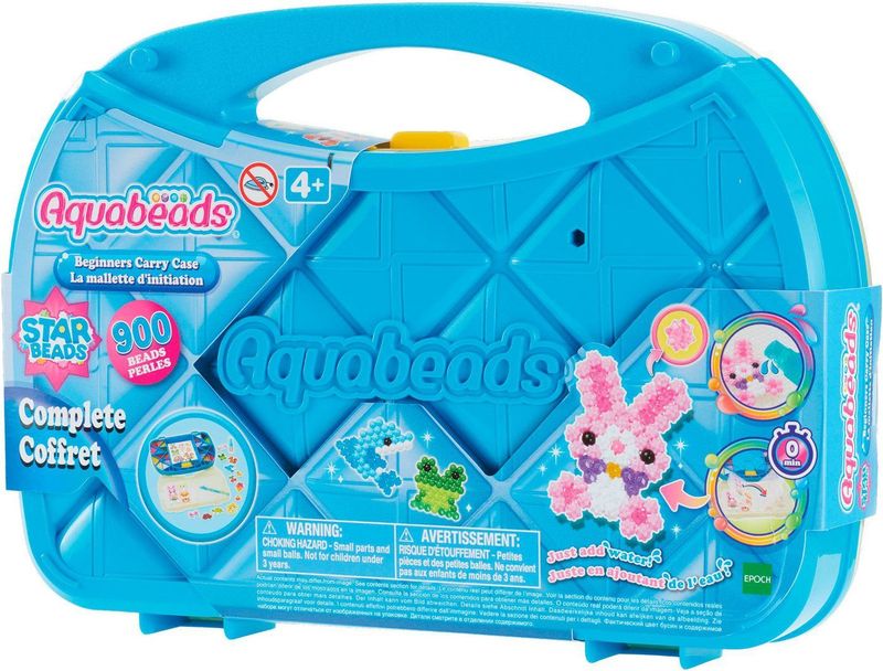 Aquabeads 31912 Beginners meeneemkoffer- COMPLETE KNUTSELSET- INCLUSIEF 900 PARELS IN 24 KLEUREN