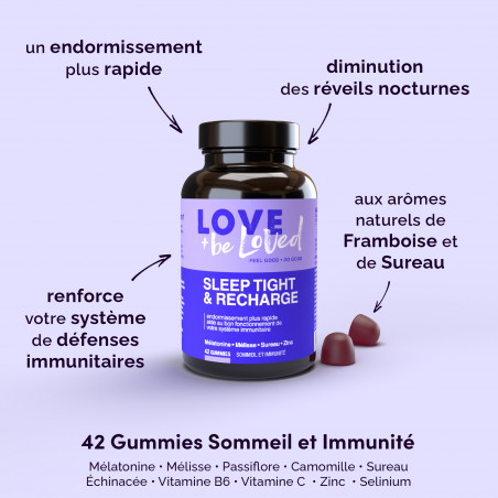 Love and be Loved Gummies Sommeil et Immunité 3 semaines