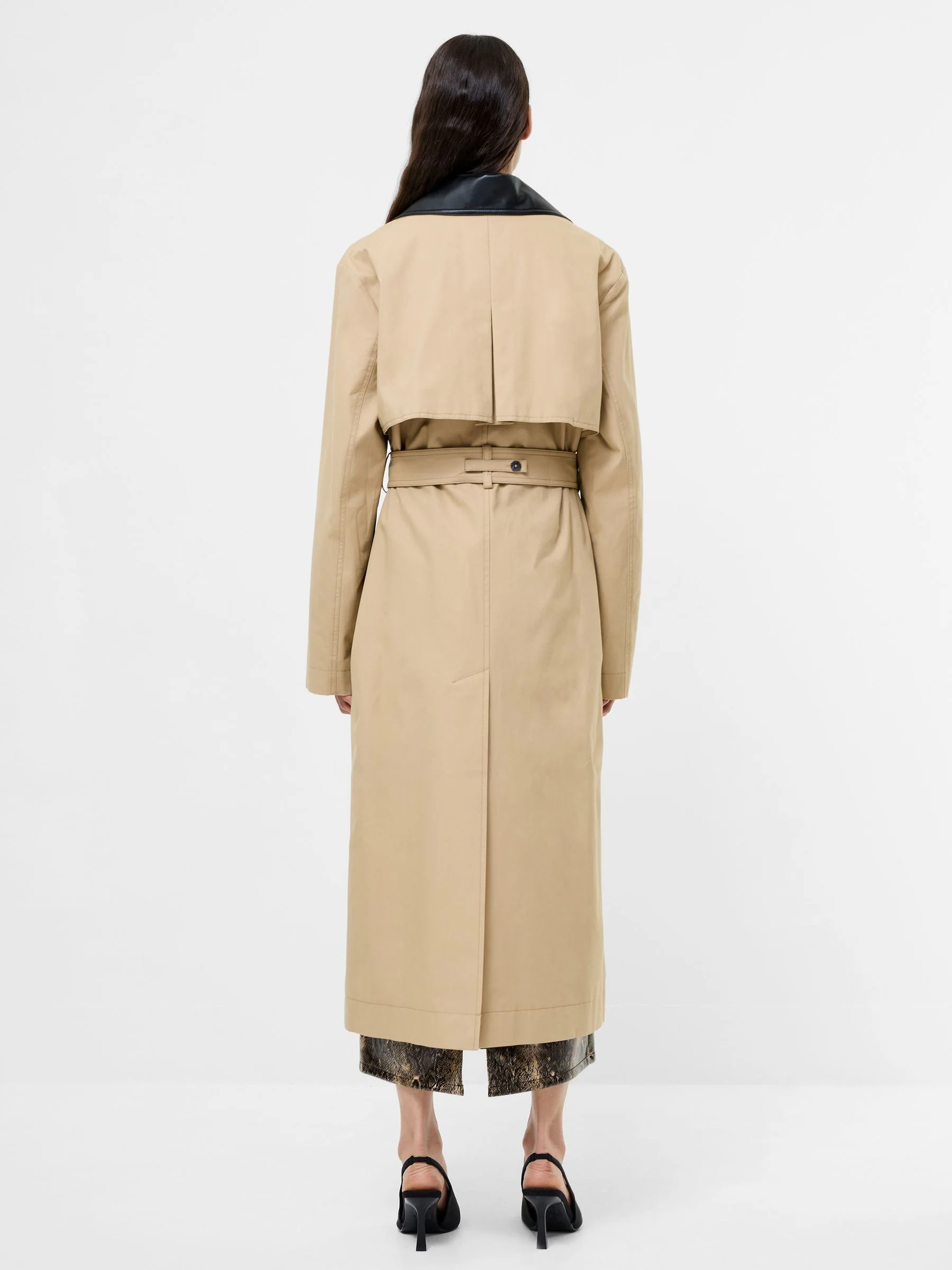 French Connection Dasha Cotton Twill Trench Coat