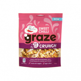 Graze Zoete chili crunch peulvruchten en groenten snack