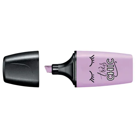 Textmarker - STABILO BOSS MINI Pastellove - Einzelstift - Schimmer von Lila