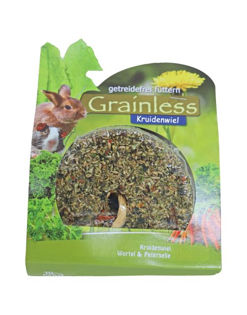 Jr Farm Grainless Kruidenwiel Met Wortel En Peterselie - Ruwvoer - 5 x 13 x 20 cm 140 g