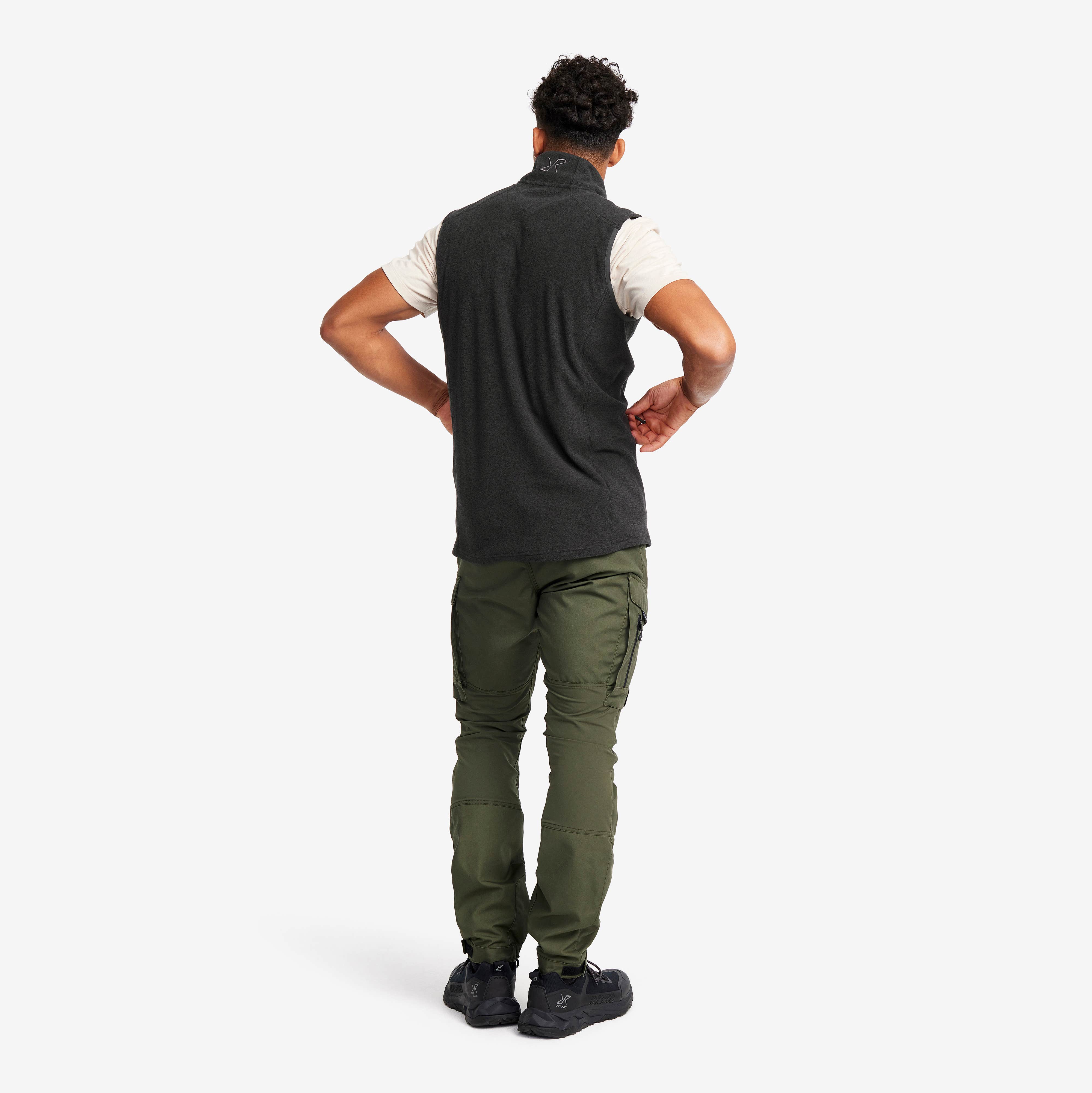 Essential Fleece Vest Herre Black