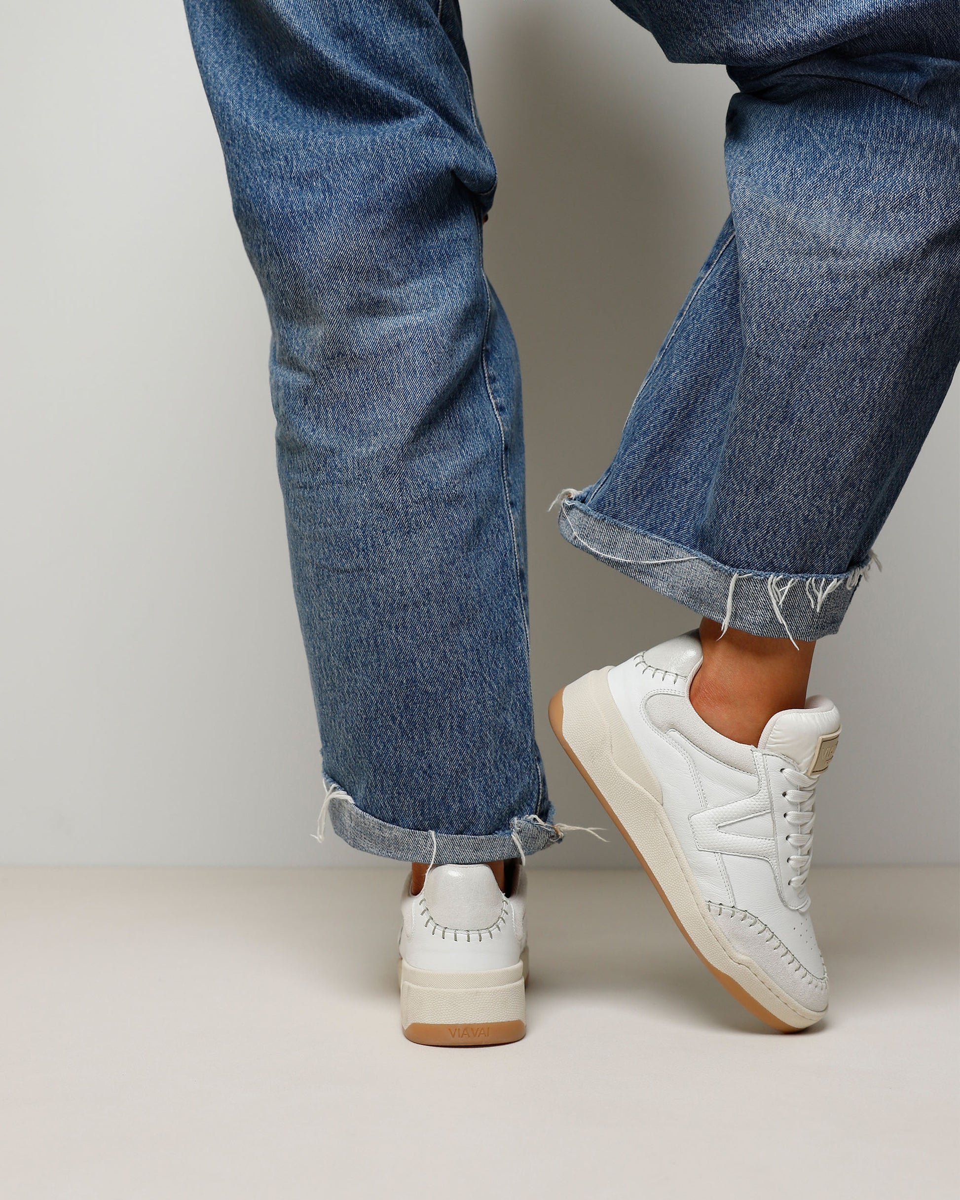 VIA VAI witte dames sneakers Sam Olivia