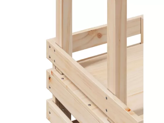 Table de bar d'extérieur et toit 112,5x57x195,5 cm bois massif