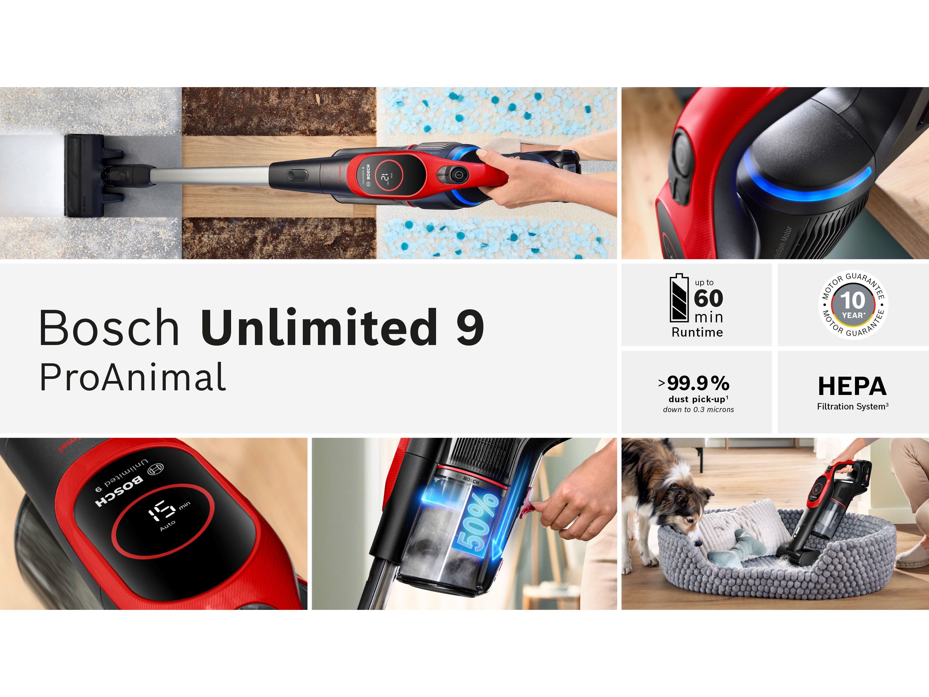 ASPIRADOR VERTICAL BOSCH BBS931PET UNLIMITED 9 PROANIMAL
