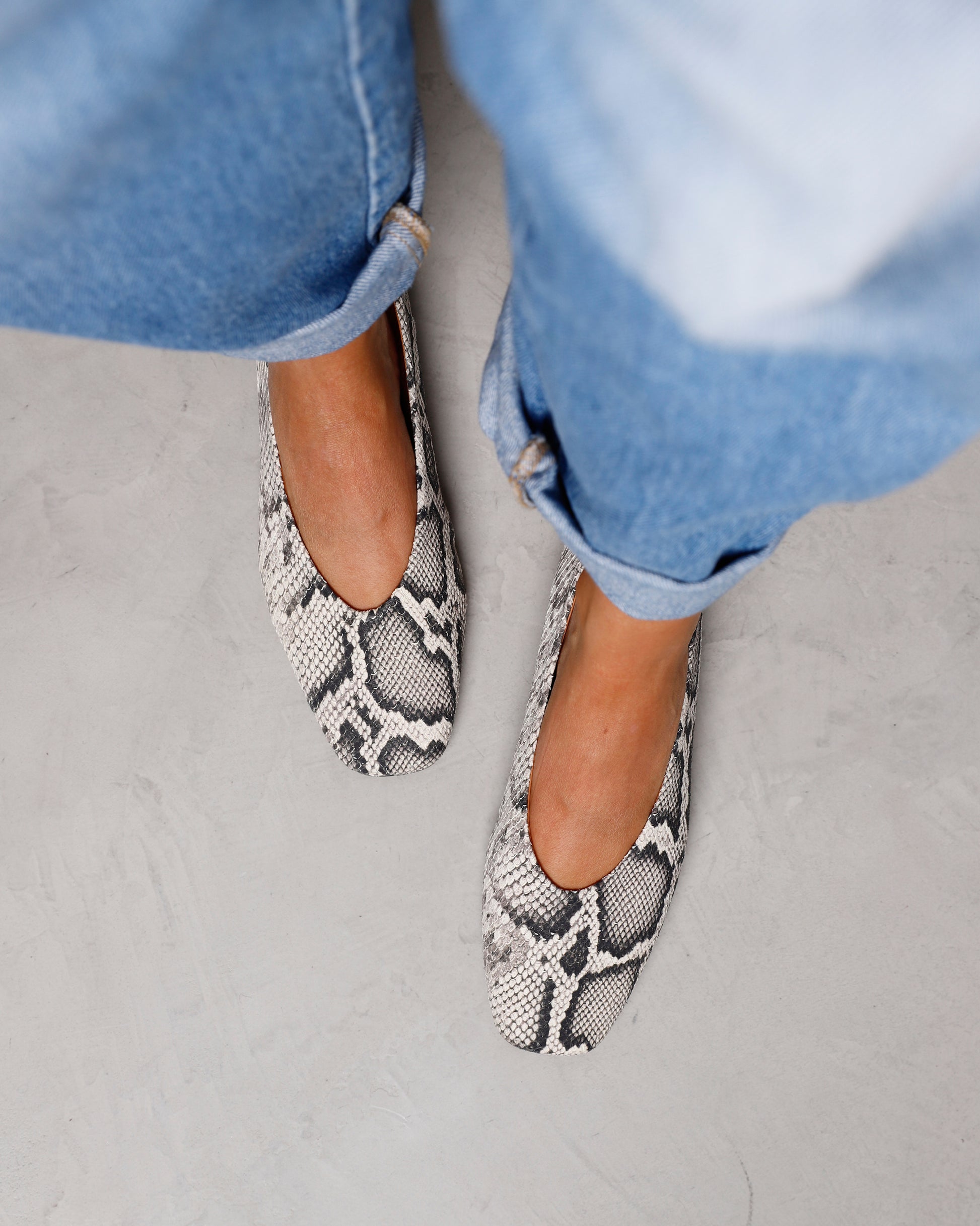 VIA VAI slangenprint ballerinas Lou Emmy