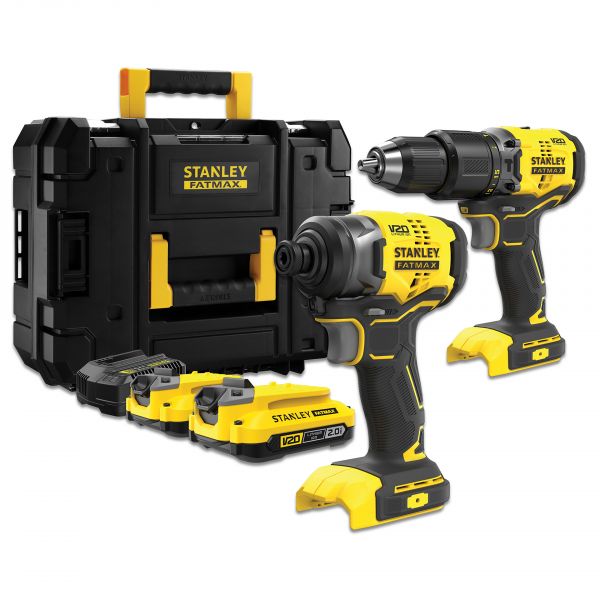 Stanley Aparafusadora com Percussão   Aparafusador de Impacto LI-ION 18V SFMCK461D2T-QW - SFMCK461D2T-QW