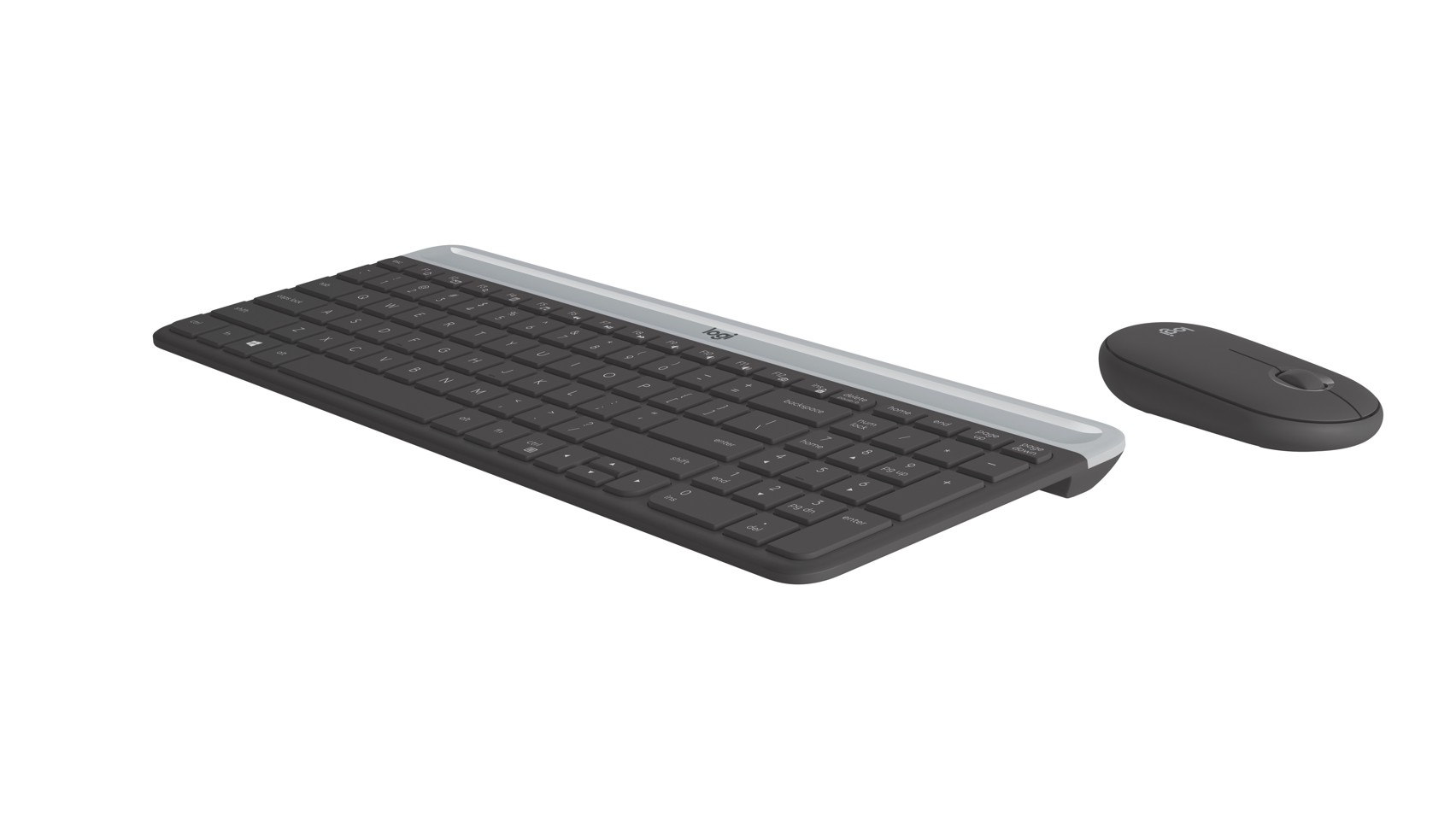 LOGITECH Slim trådløst keyboard og mus sæt MK470 NORDIC
