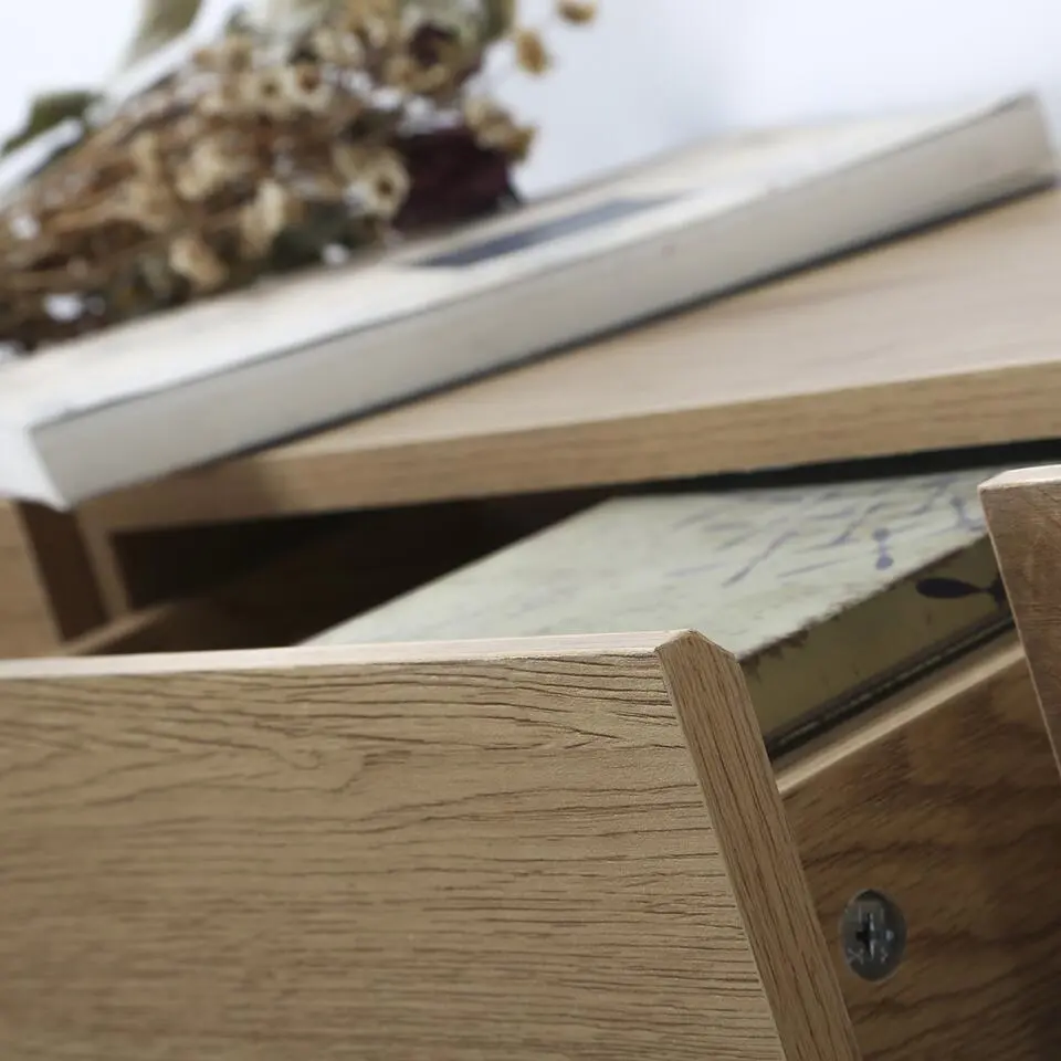 CALICOSY - Sidetable - Eikenhouten decor - 73x120x29.5 cm