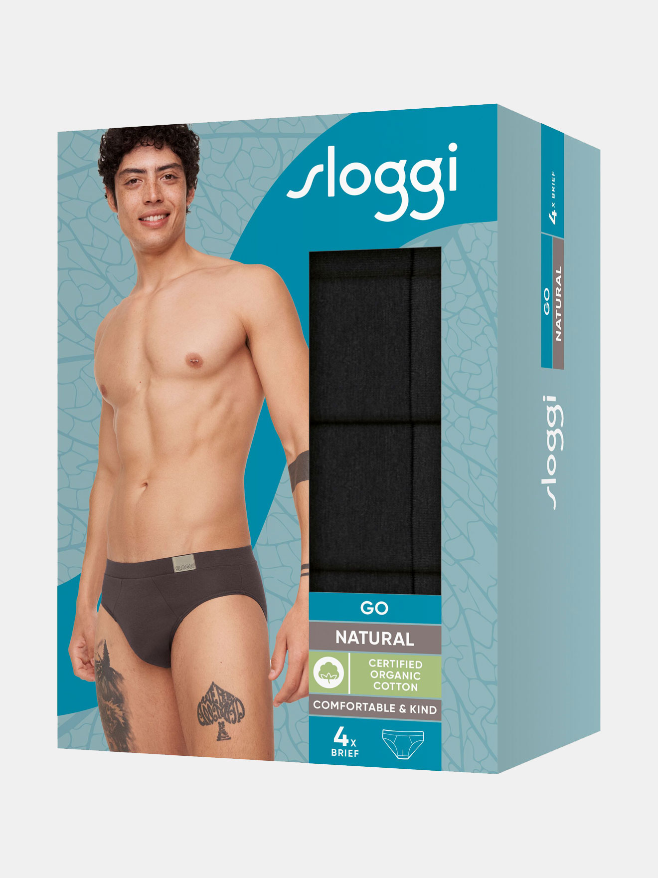 Lot de 4 slips GO Natural Brief