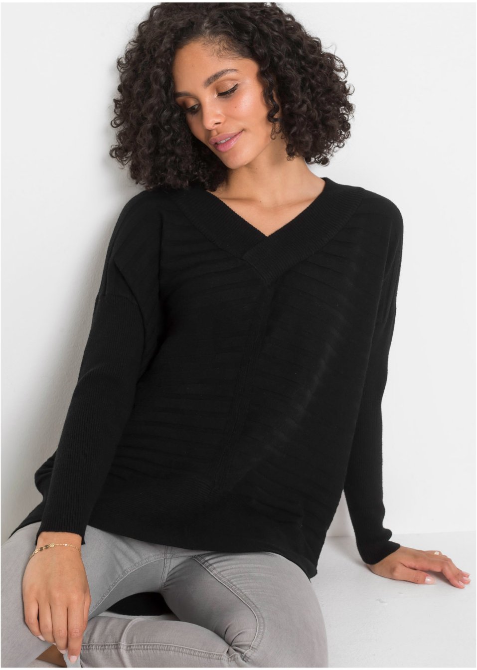 Pull côtelé oversize