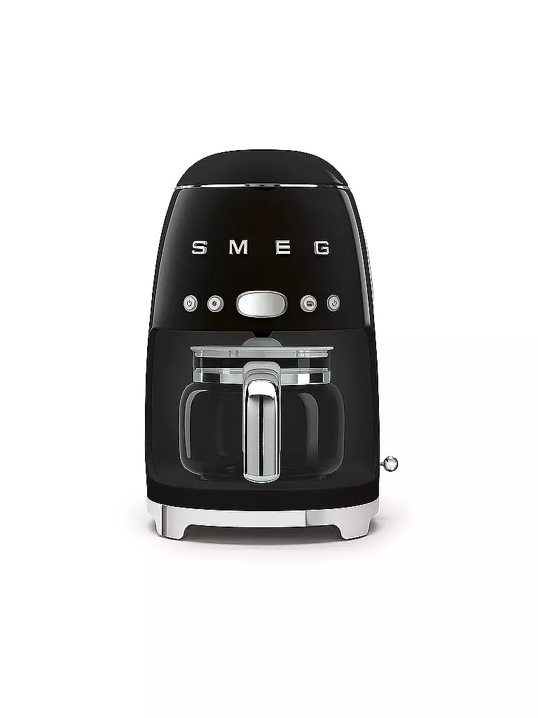 SMEG Filterkaffeemaschine 50s Retro Style Schwarz DCF02BLEU schwarz