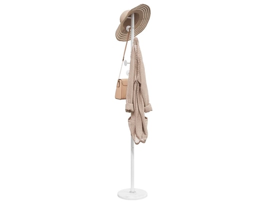 VIDAXL - Porte manteau Porte-manteau blanc 176 cm fer enduit de poudre