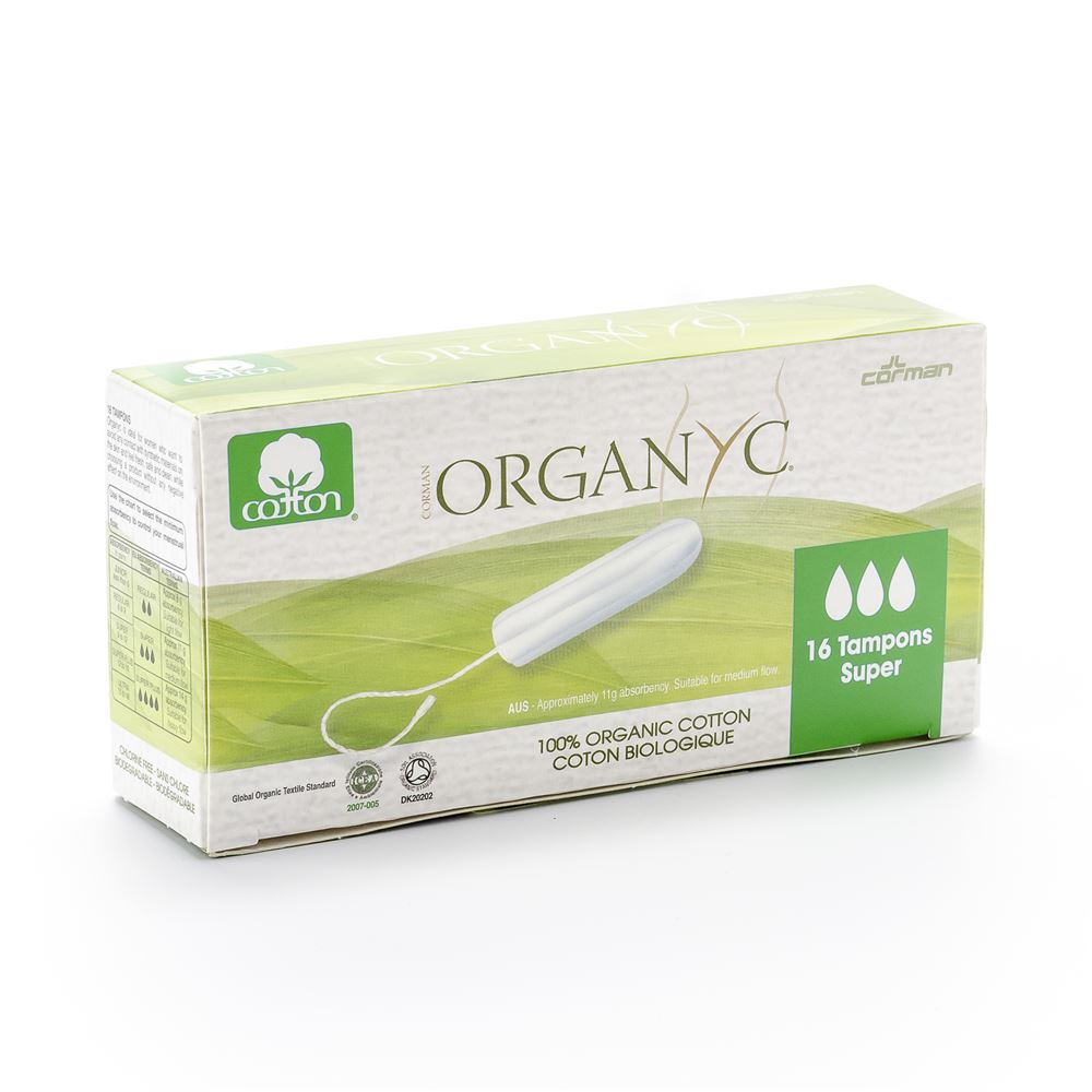 ORGANYC Tampons<br>16 Stück, Super