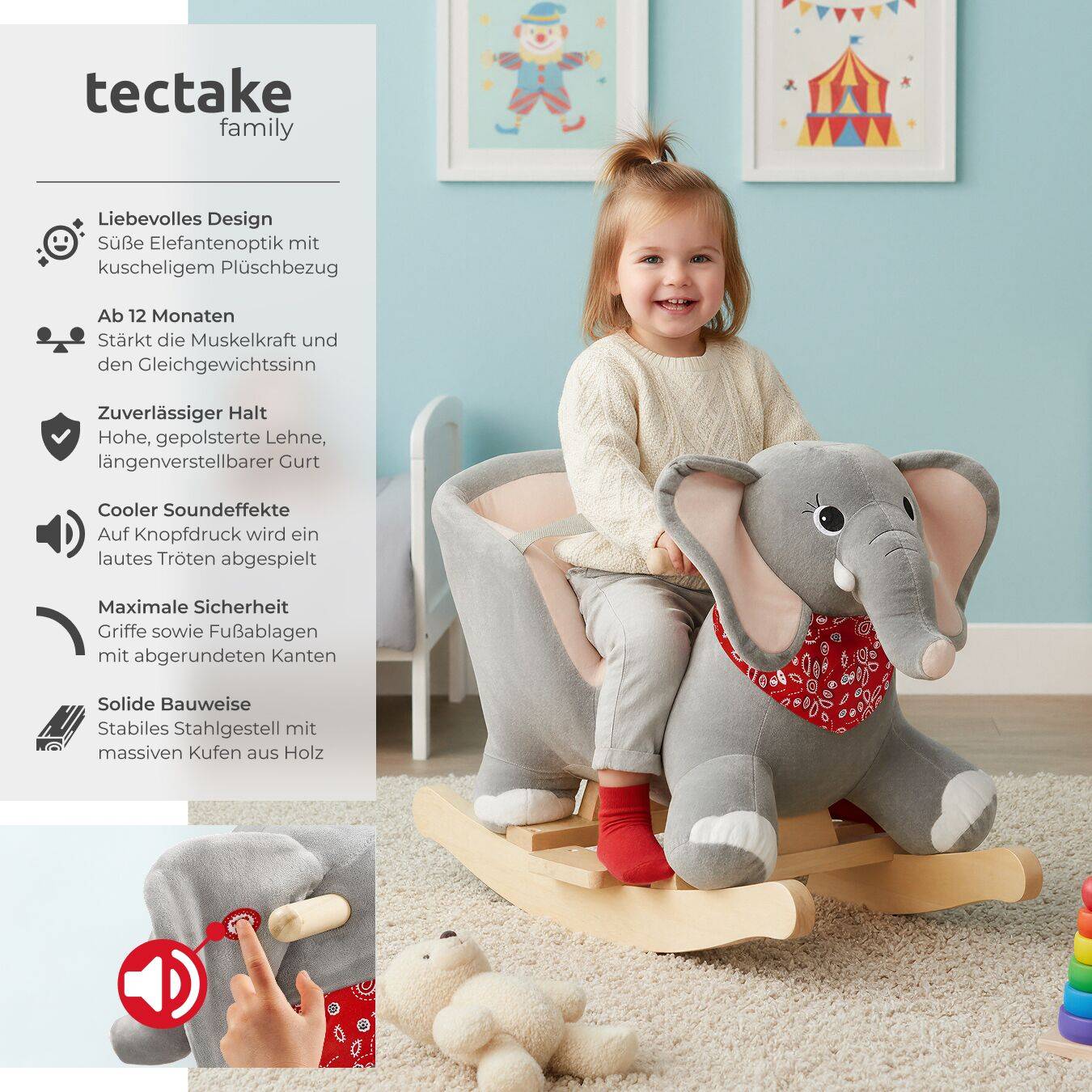 Schaukeltier Elefant