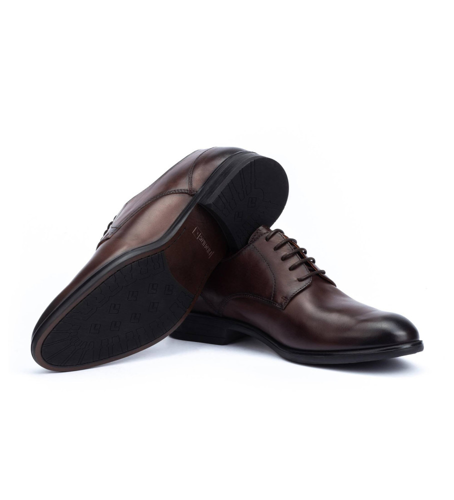Sapatos Pikolinos em couro Bristol marrom escuro