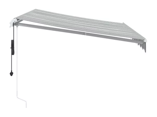 Auvent rétractable automatique avec LED anthracite et blanc