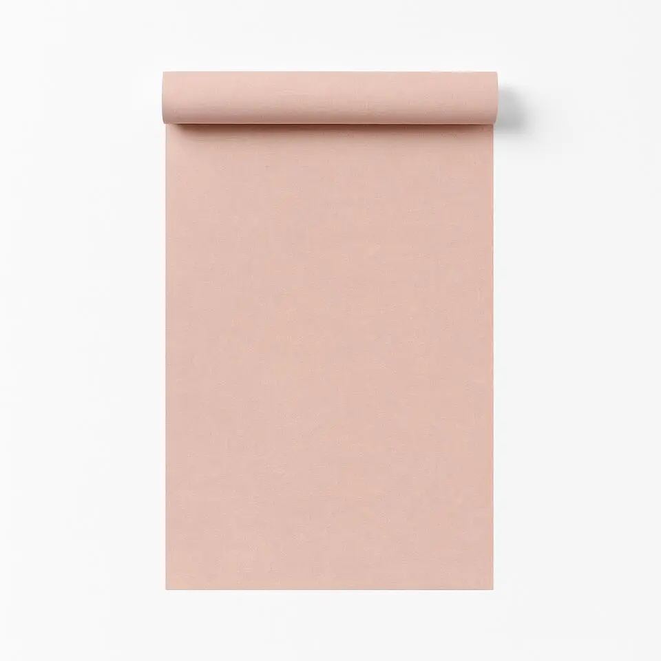 Dutch Wallcoverings Vliesbehang Linen & Textures uni - roze - 10,05m x 53cm