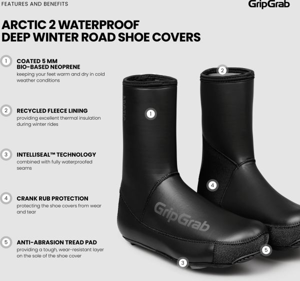 GripGrab Arctic 2 Waterproof Deep Winter Road Skoovertræk