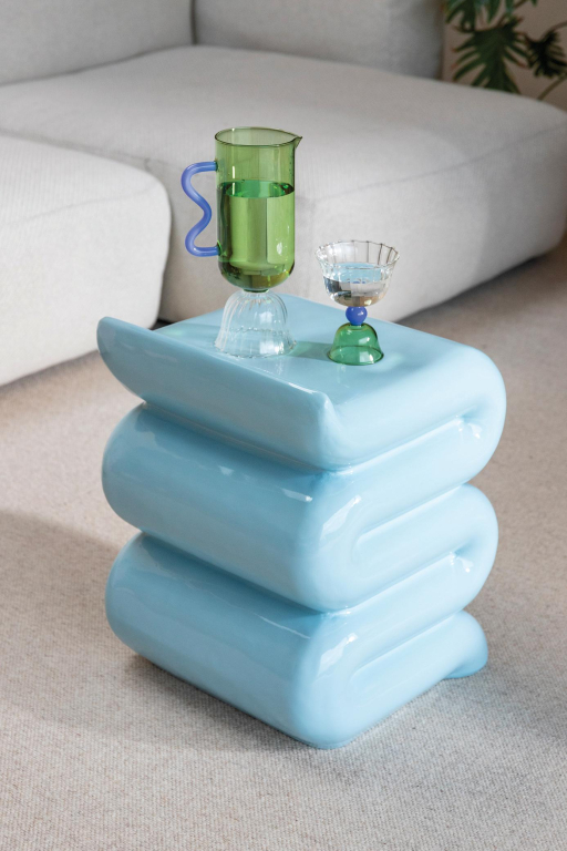 &klevering Tulip karaf 0,7L blauw