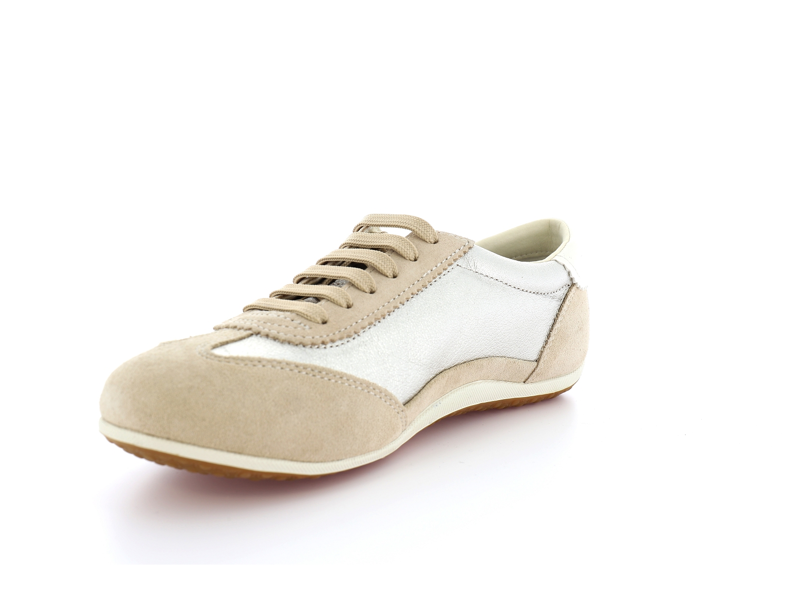 Geox-D VEGA D4509A Matières combinées Beige Metal