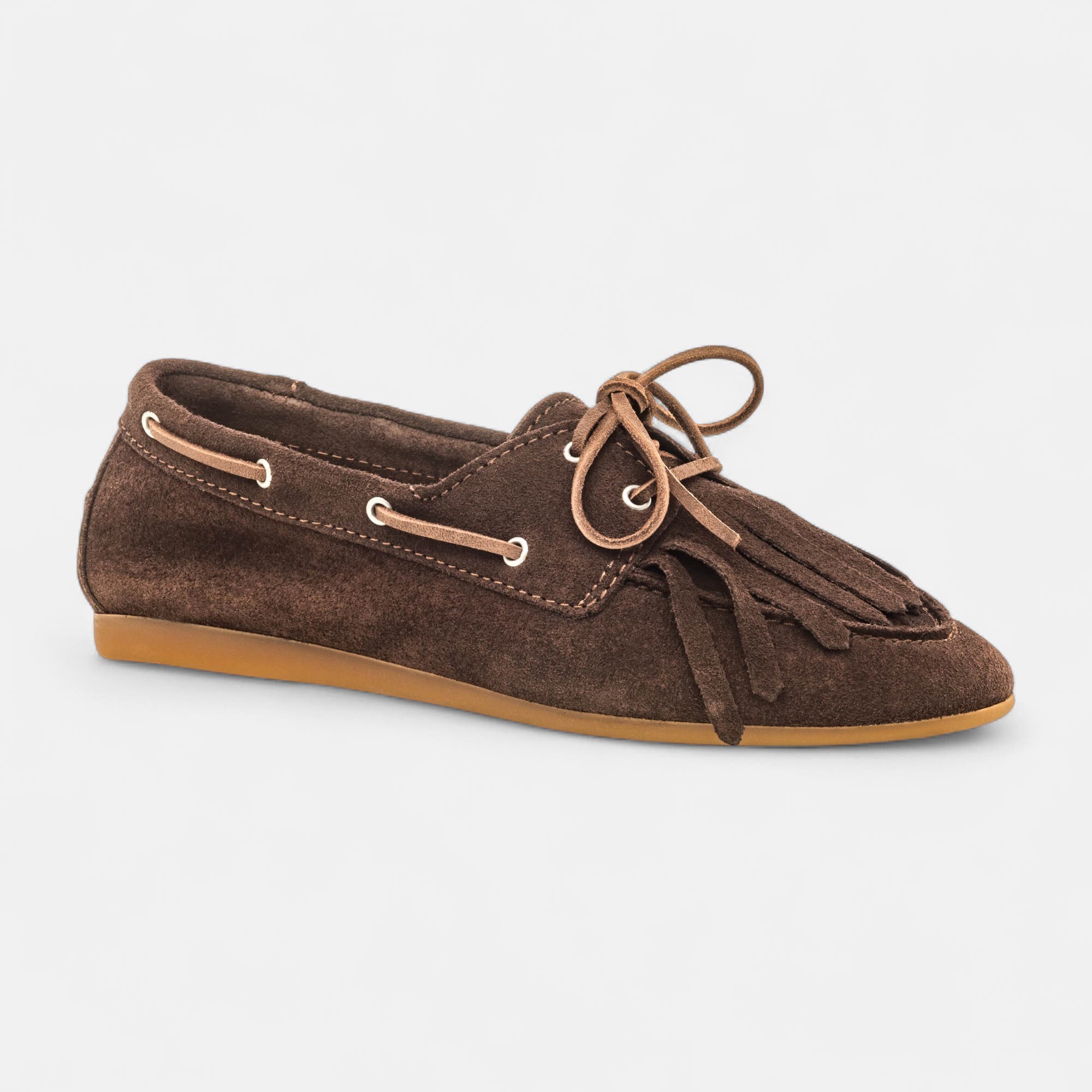 Mocassins Femme en cuir marron