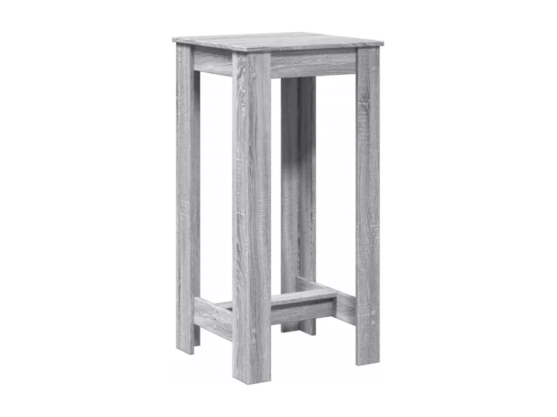 Table de bar sonoma gris 51x50x103,5 cm bois d'ingénierie