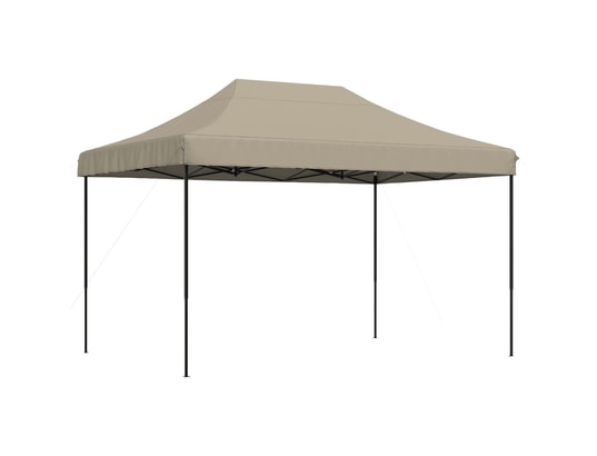 VIDAXL - Tente de réception pliable escamotable taupe 410x279x315 cm
